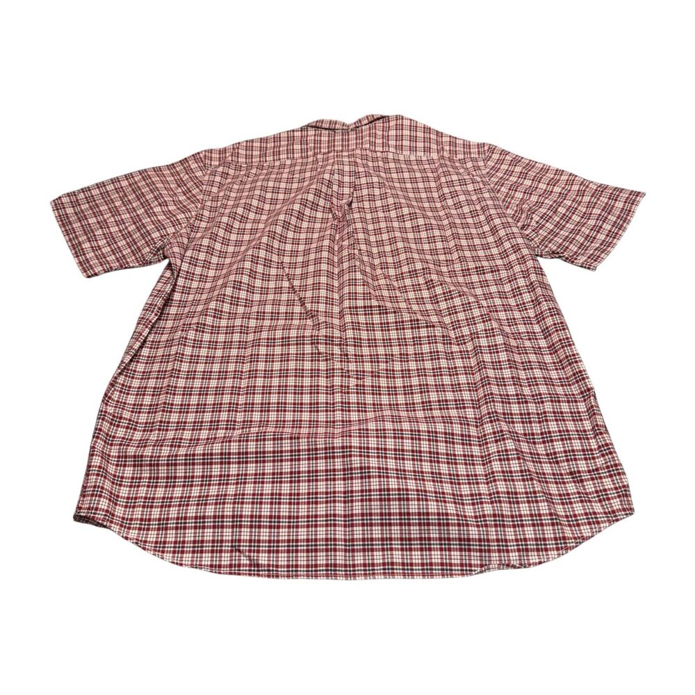Eddie Bauer Shirt Mens XLT Multicolor Plaid 100% Cotton Short Sleeve Button-Down - Picture 3 of 6